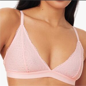 PEPPER XL lace triangle bralette elastic band 0070 clasp adjustable pink quartz